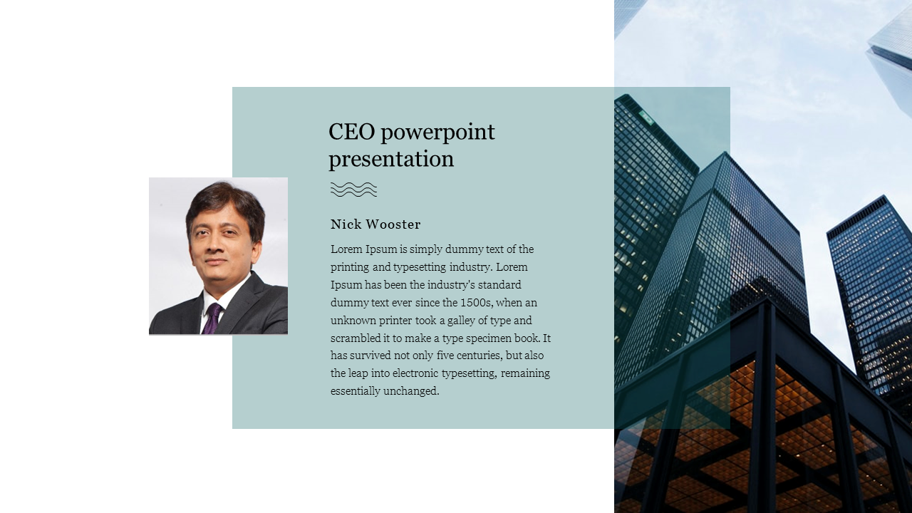 Free - Incredible CEO PowerPoint Presentation Template Design